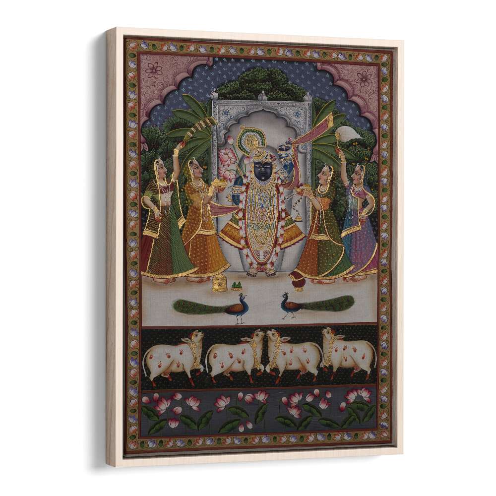 Exquisite PICHWAI ARTWORK, INDIAN ART PAINTINGS featuring vibrant colors and spiritual themes for your home decor.
