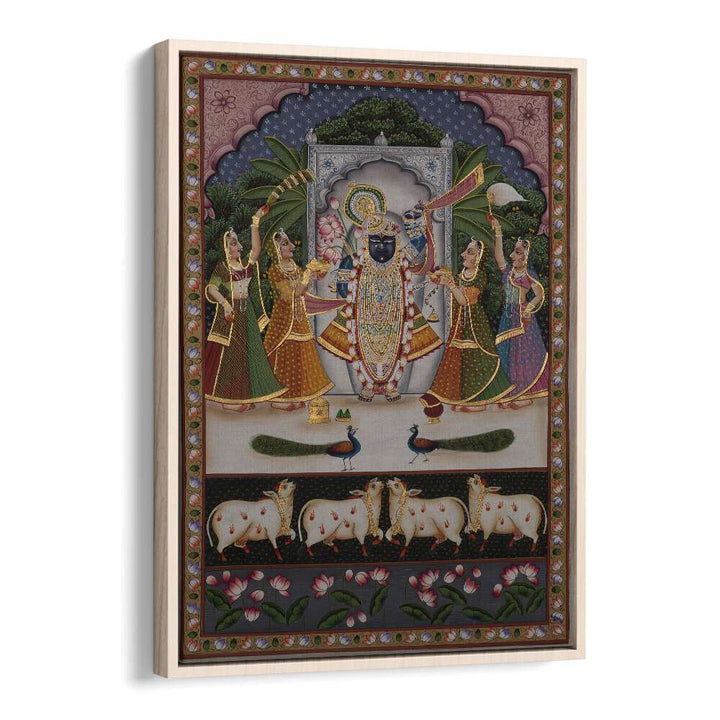 Exquisite PICHWAI ARTWORK, INDIAN ART PAINTINGS featuring vibrant colors and spiritual themes for your home decor.