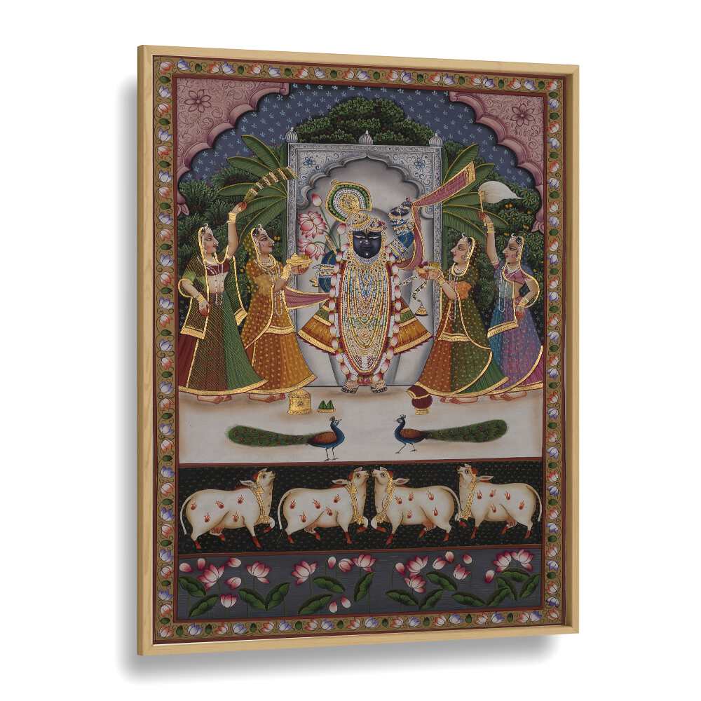 Exquisite PICHWAI ARTWORK, INDIAN ART PAINTINGS depicting vibrant traditions, enhancing your home's cultural elegance.