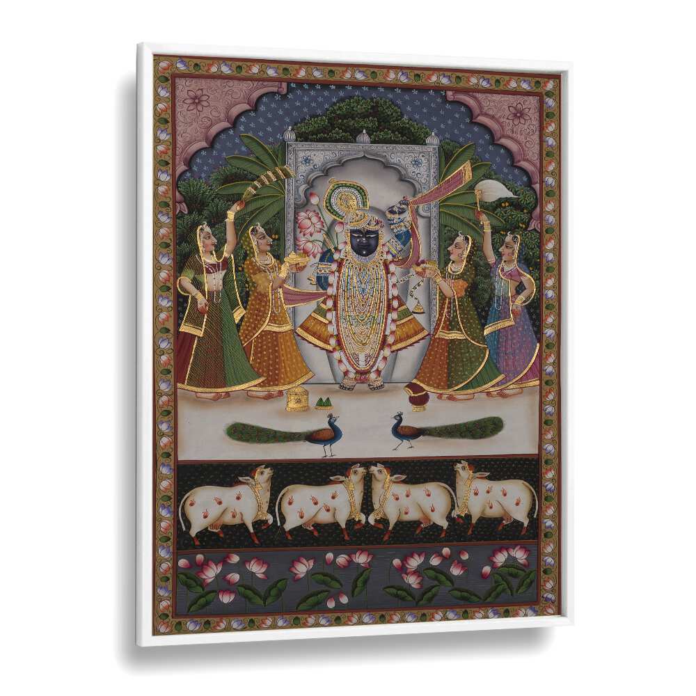 Exquisite PICHWAI ARTWORK, INDIAN ART PAINTINGS showcasing vibrant tradition, perfect for enhancing your home decor.