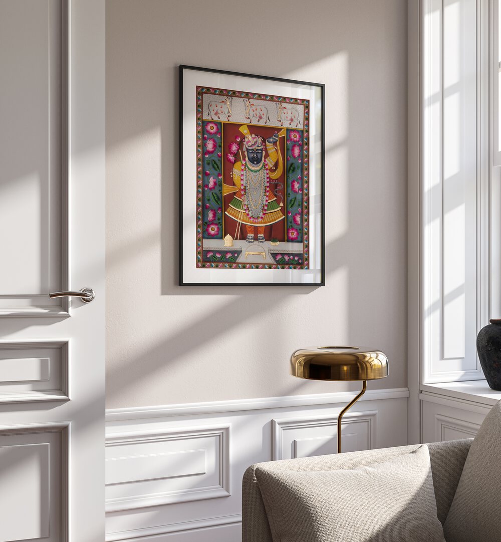 Vibrant PICHWAI I, INDIAN ART PAINTINGS showcasing rich Indian heritage, perfect for enhancing your decor.