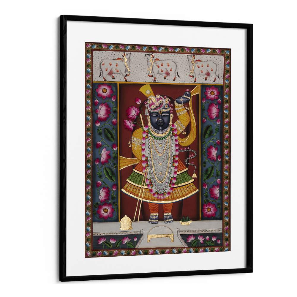 Vibrant PICHWAI I, INDIAN ART PAINTINGS, featuring intricate designs, perfect for enhancing your home decor.