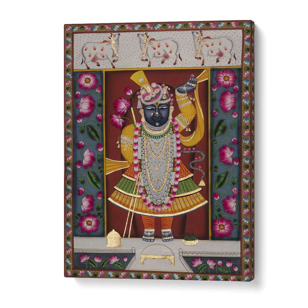 Vibrant PICHWAI I, INDIAN ART PAINTINGS showcasing rich Indian heritage and spiritual symbolism. Perfect for any space.