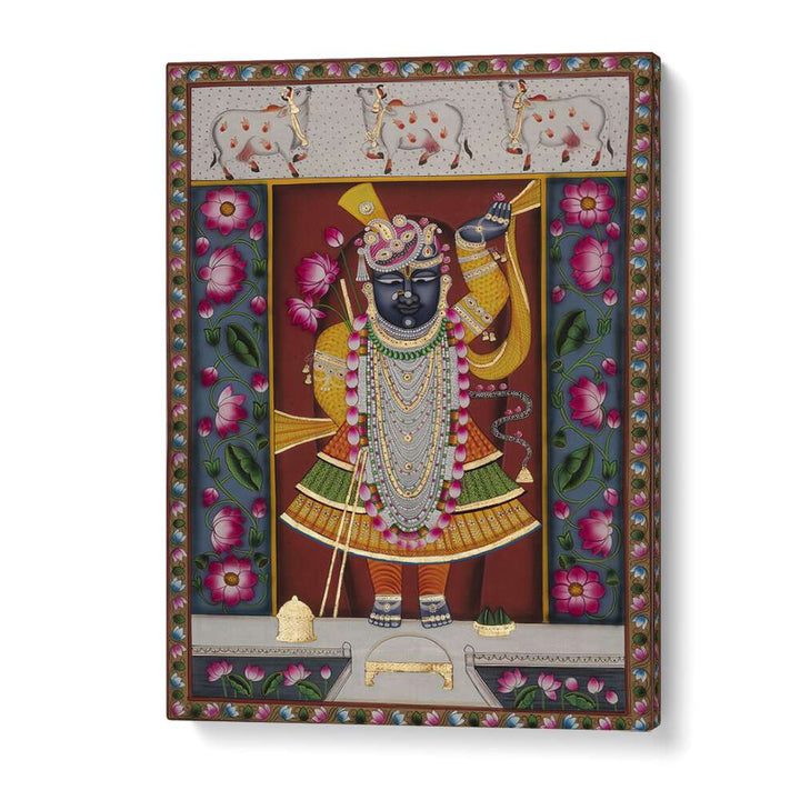 Vibrant PICHWAI I, INDIAN ART PAINTINGS showcasing rich Indian heritage and spiritual symbolism. Perfect for any space.