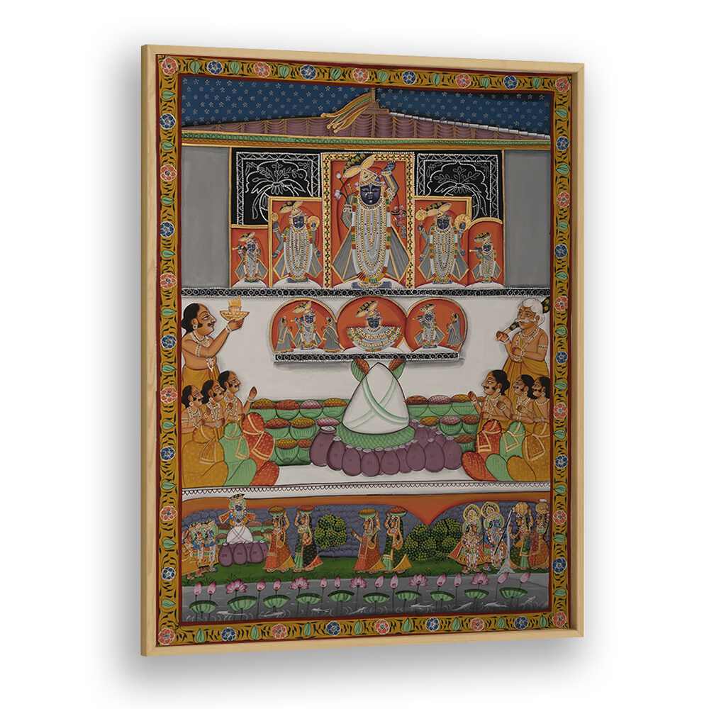 Explore the beauty of PICHWAI II, INDIAN ART PAINTINGS, showcasing vibrant cultural heritage in captivating detail.