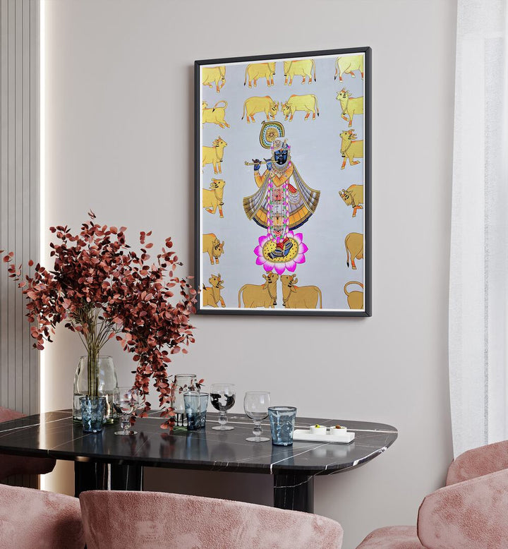 PICHWAI PAINTINGS II, INDIAN ART PAINTINGS showcasing vibrant artistry and rich cultural heritage for your decor.
