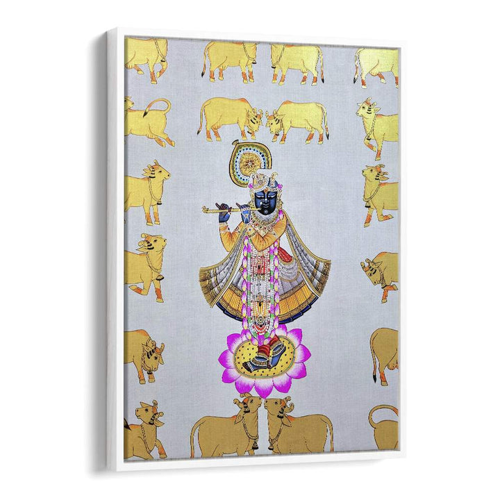 PICHWAI PAINTINGS II, INDIAN ART PAINTINGS showcase vibrant craftsmanship with divine motifs and cultural richness.
