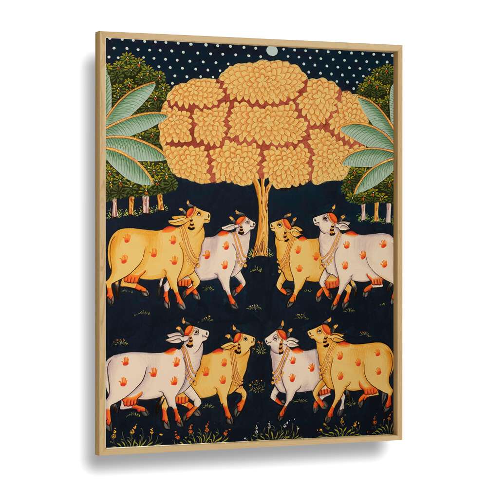 Vibrant PICHWAI PAINTINGS showcasing Indian culture, perfect for lovers of INDIAN ART PAINTINGS.