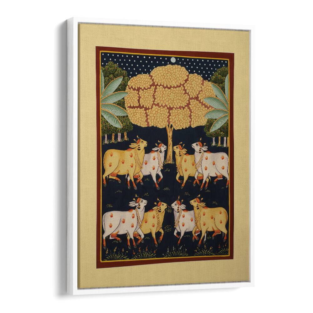 Vibrant PICHWAI PAINTINGS showcasing Indian culture, perfect for art lovers and collectors of INDIAN ART PAINTINGS.