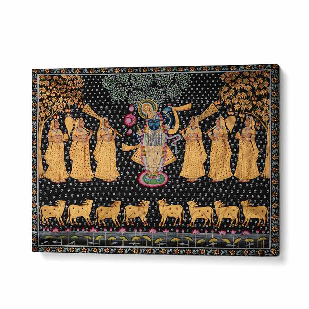 Vibrant PICHWAI PAINTINGS VII, INDIAN ART PAINTINGS showcasing devotion and rich cultural traditions in stunning detail.