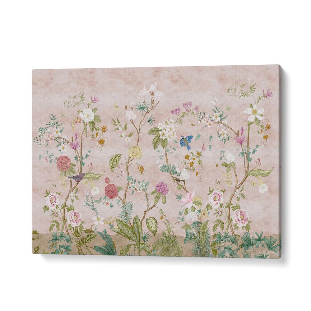 Vibrant Pink Floral Indian Art Paintings showcasing elegance and cultural heritage for your decor.