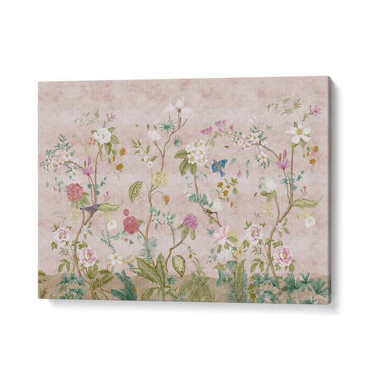 Vibrant Pink Floral Indian Art Paintings showcasing elegance and cultural heritage for your decor.