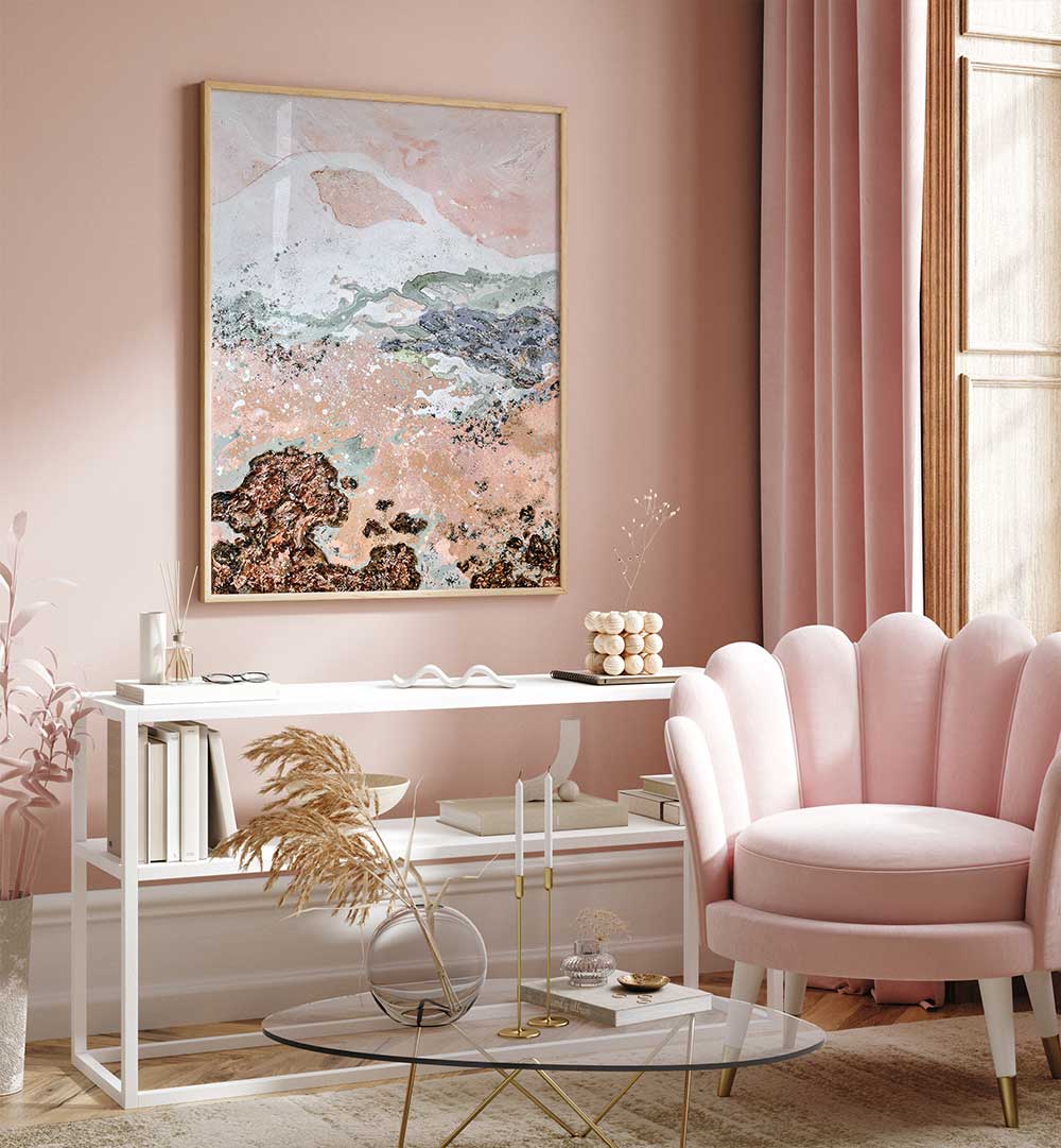 PINK HORIZON , LANDSCAPE PAINTINGS