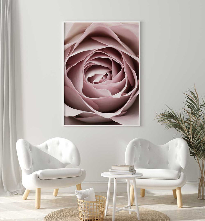 Exquisite PINK ROSE NO IV, FLORAL FLOWER PAINTINGS enhance your space with delicate beauty and abstract artistry.