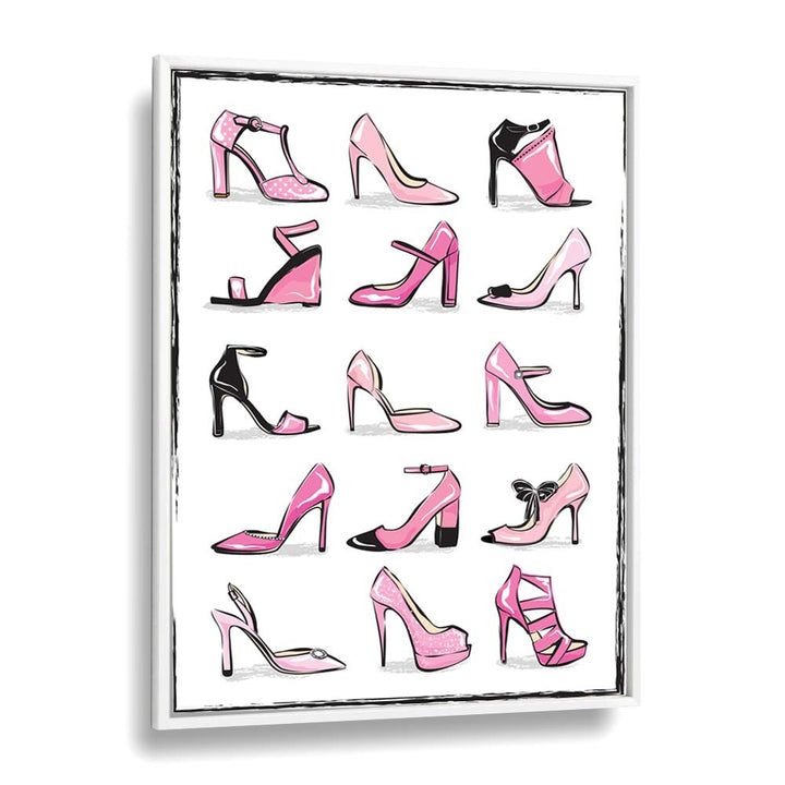 Stylish PINK SHOES wall art, a chic addition to your space, from Martina Fashion Paintings. Perfect for FASHION POSTERS lovers.