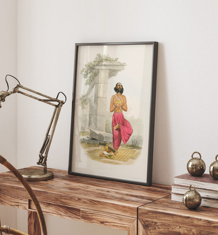 Captivating POOJA TO SOORYA (SUN) , INDIAN ART PAINTINGS showcasing devotion and artistry in a stunning setting.