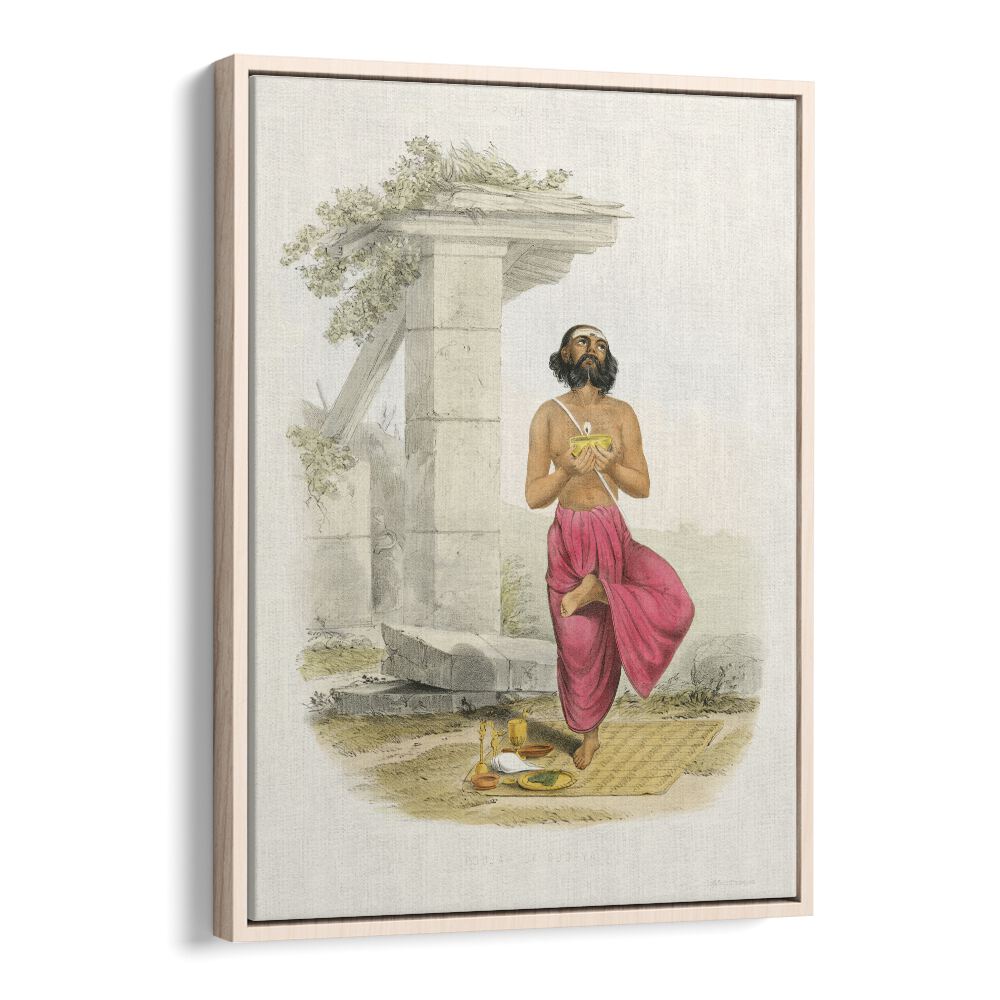 Exquisite POOJA TO SOORYA (SUN) INDIAN ART PAINTINGS showcasing devotion and spiritual essence in vibrant colors.