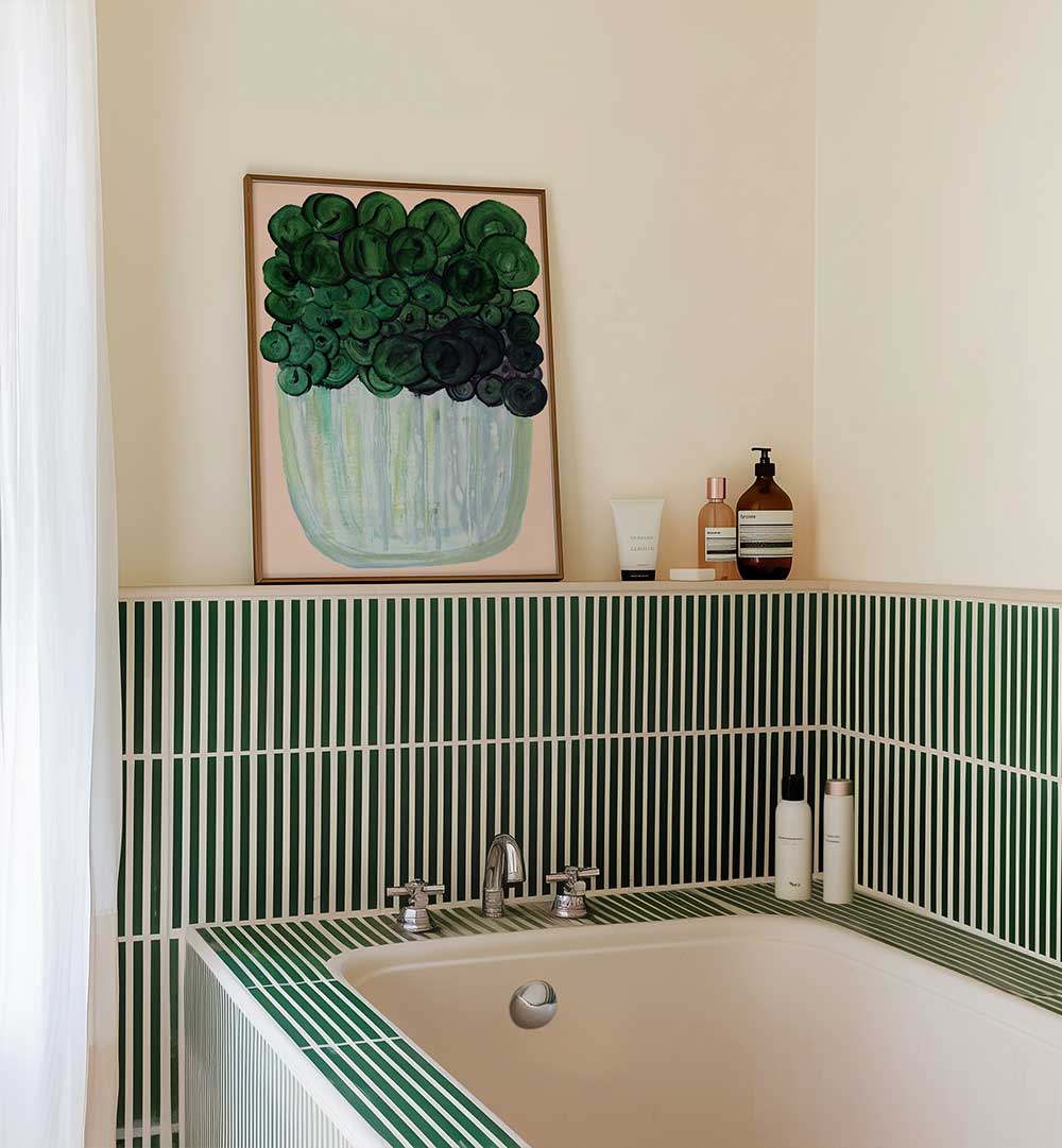 Vibrant Potted Plant No II, Floral Flower Paintings creating a serene oasis in your home decor.