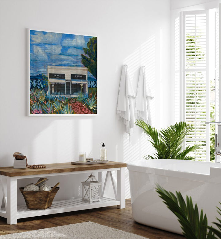 Elevate your space with PRADA GARDEN, FASHION POSTERS, a stunning art piece by Eleanor Baker, blending elegance and style.