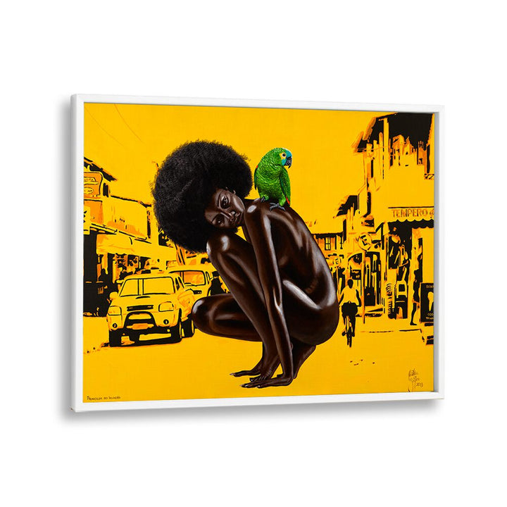 Stunning PRINCESA DO INVASAO, AFRICAN ART PAINTINGS by Christian Beijer, showcasing vibrant culture and modern flair.