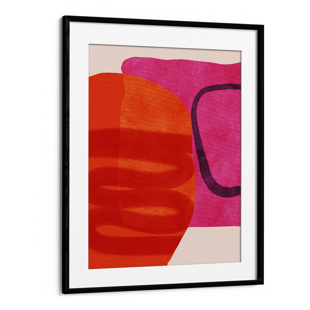 Bright and vivid "PAINTED LINES IV, ABSTRACT PAINTINGS" by Ana Rut Bre, framed to enhance your space beautifully.