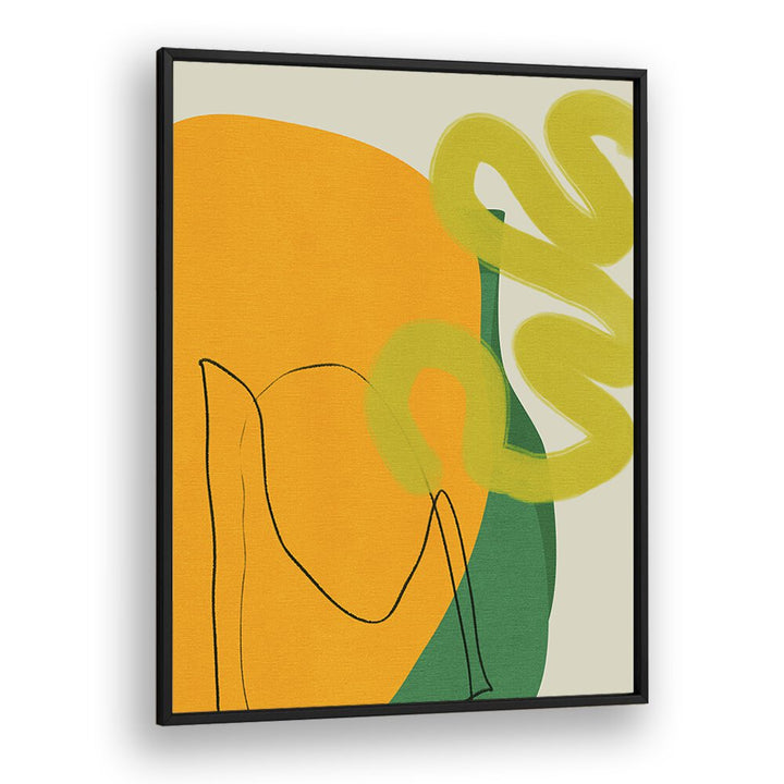 Vibrant abstract artwork "PAINTED LINES X KOPIE, ABSTRACT PAINTINGS" by Ana Rut Bre, framed for modern spaces.