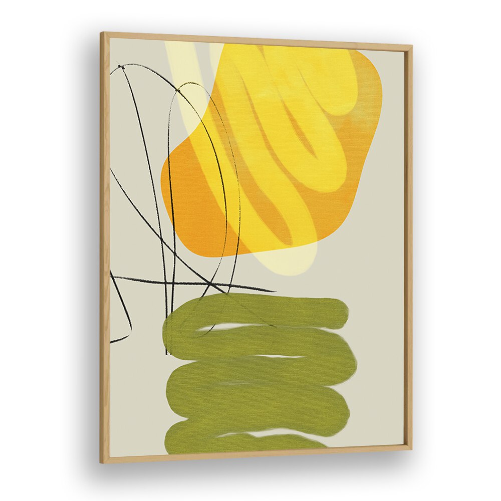 Elegant PAINTED LINES XI KOPIE, ABSTRACT PAINTINGS by Ana Rut Bre adds modern charm to your decor with vibrant colors.