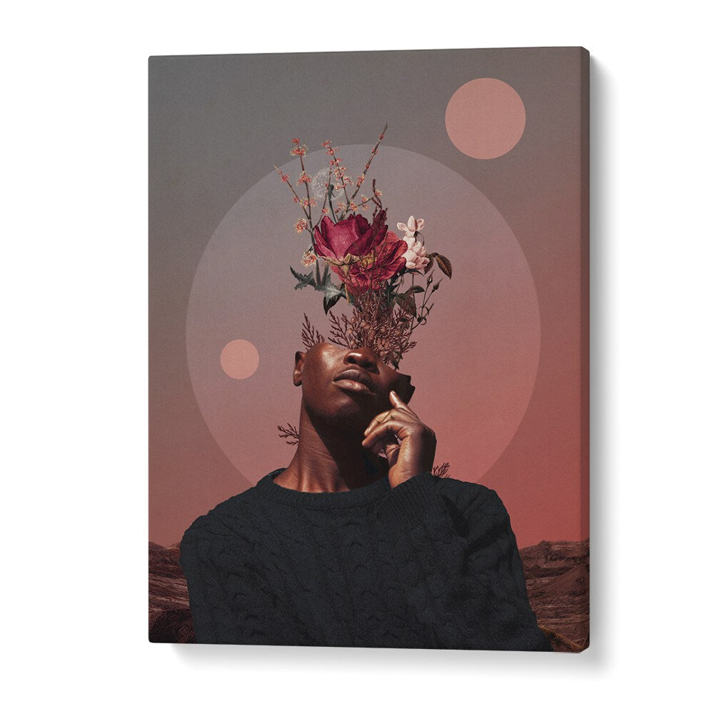 Captivating surreal art print "Pale Memories of Dusk" by Frank Moth, blending elegance and imagination beautifully.