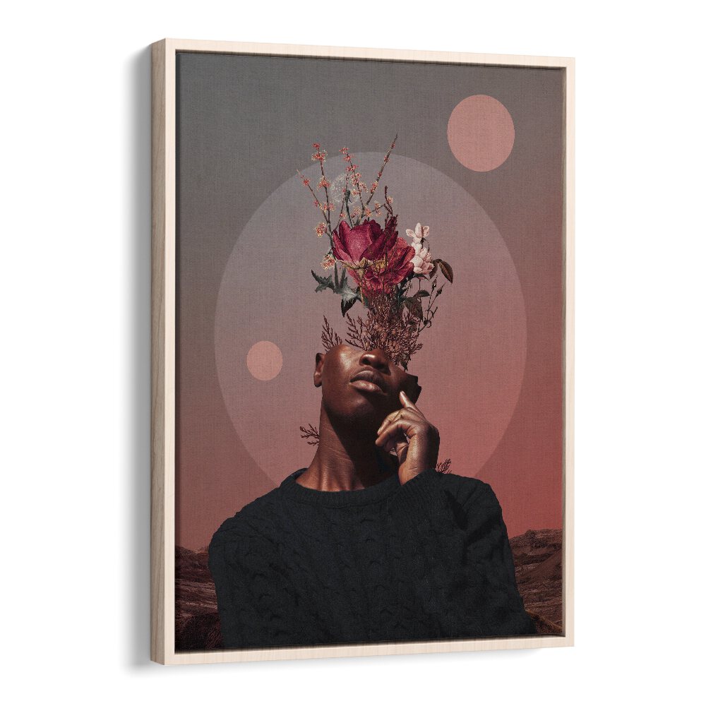 Surreal art print "Pale Memories of Dusk" by Frank Moth, showcasing elegance and dreamlike imagery.