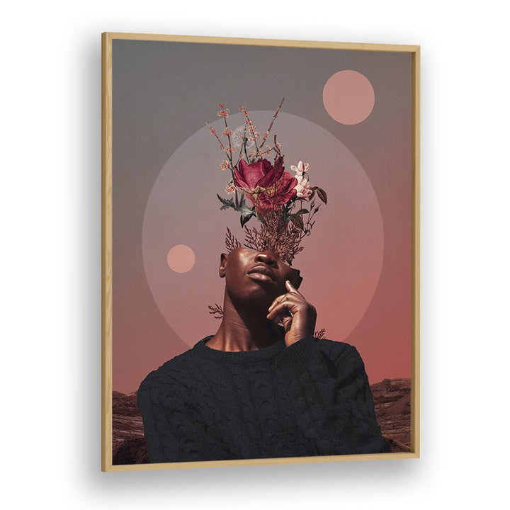 Frank Moth's PALE MEMORIES OF DUSK, SURREAL ART PRINTS, beautifully framed, captures enchanting surrealism.