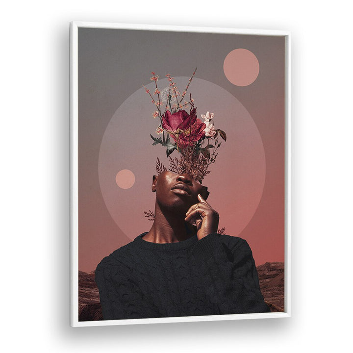 Surreal art print "Pale Memories of Dusk" by Frank Moth, showcasing modern elegance and enchanting imagery.