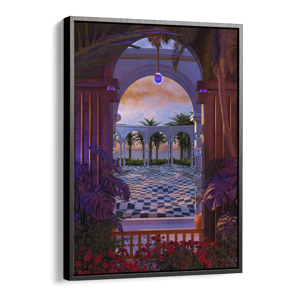 Stunning PALLIDIUM, SURREAL ART PRINTS by Cosmo Zach showcasing vibrant surrealism in a premium floater frame.