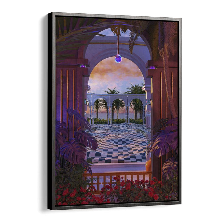 Stunning PALLIDIUM, SURREAL ART PRINTS by Cosmo Zach showcasing vibrant surrealism in a premium floater frame.