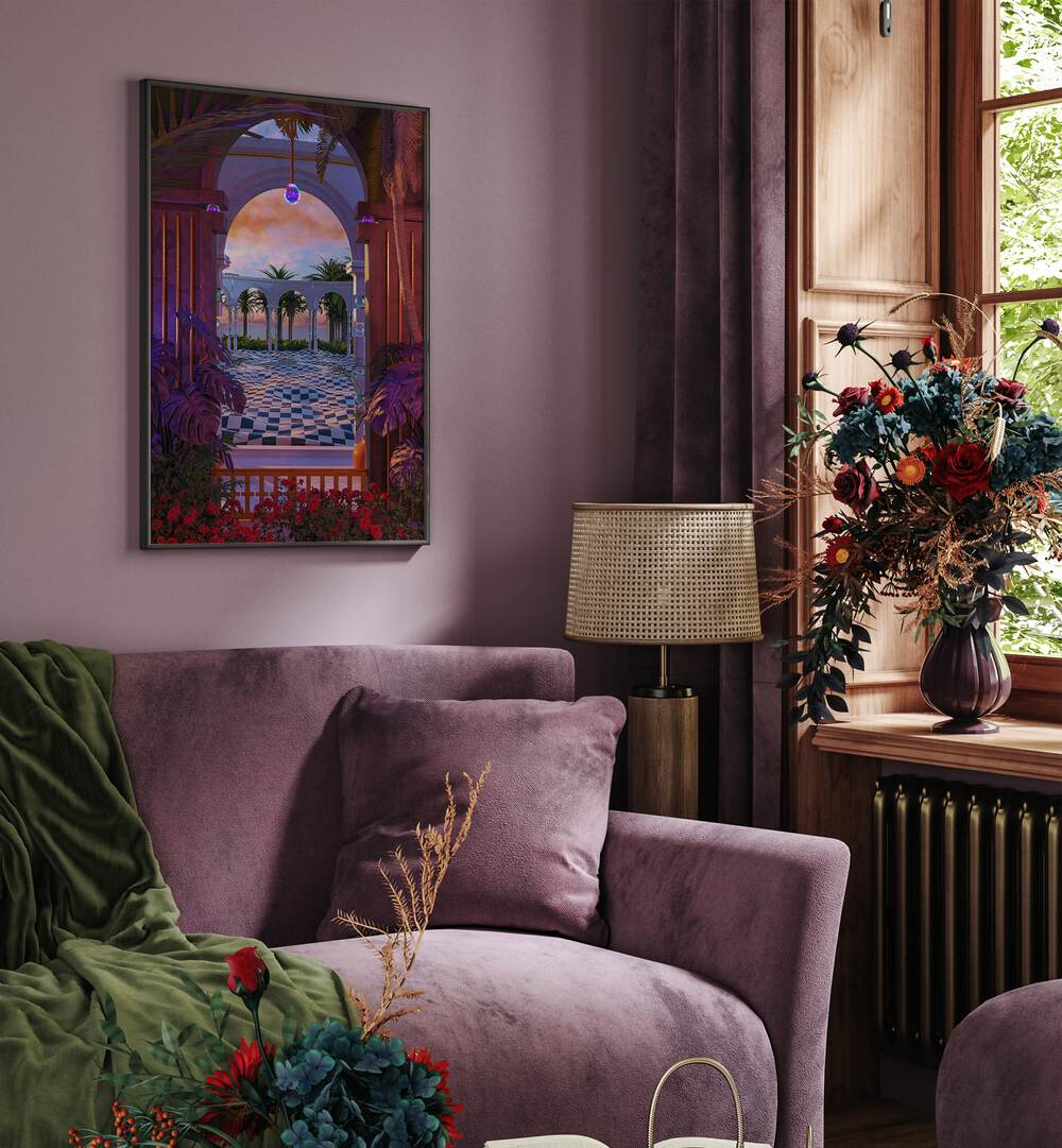 Vibrant PALLIDIUM, SURREAL ART PRINTS by Cosmo Zach enhance any space with stunning surrealism and intricate details.