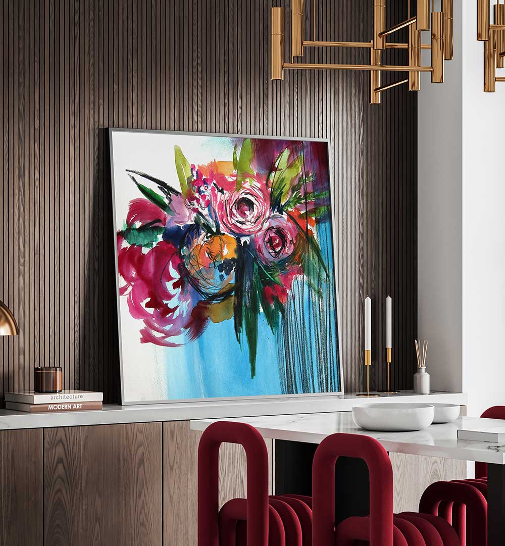 PARADISO , FLORAL FLOWER PAINTINGS