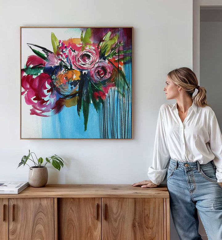 PARADISO , FLORAL FLOWER PAINTINGS