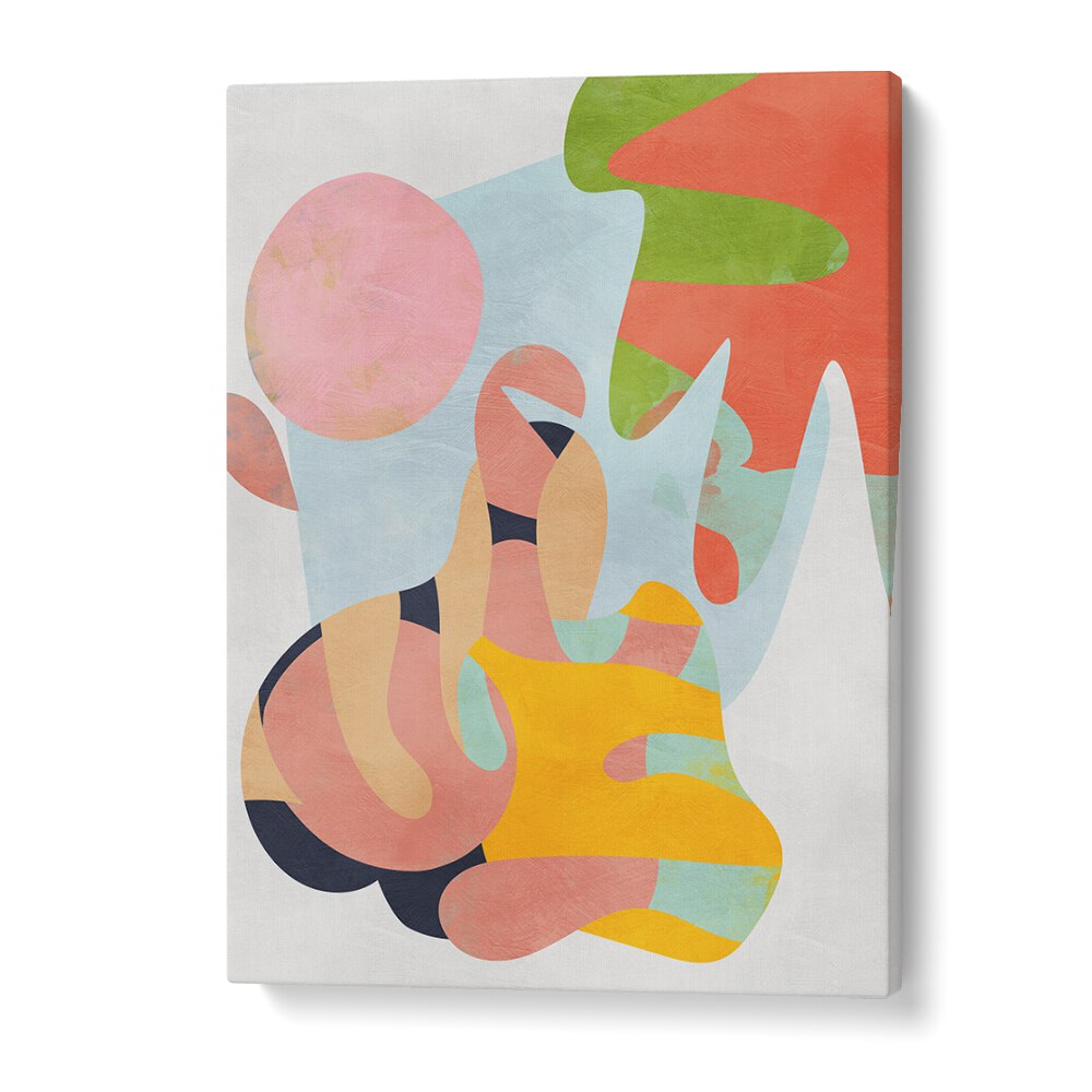 Colorful Pastel Cut Out, Abstract Paintings by Ana Rut Bre, perfect for transforming your home or office decor.
