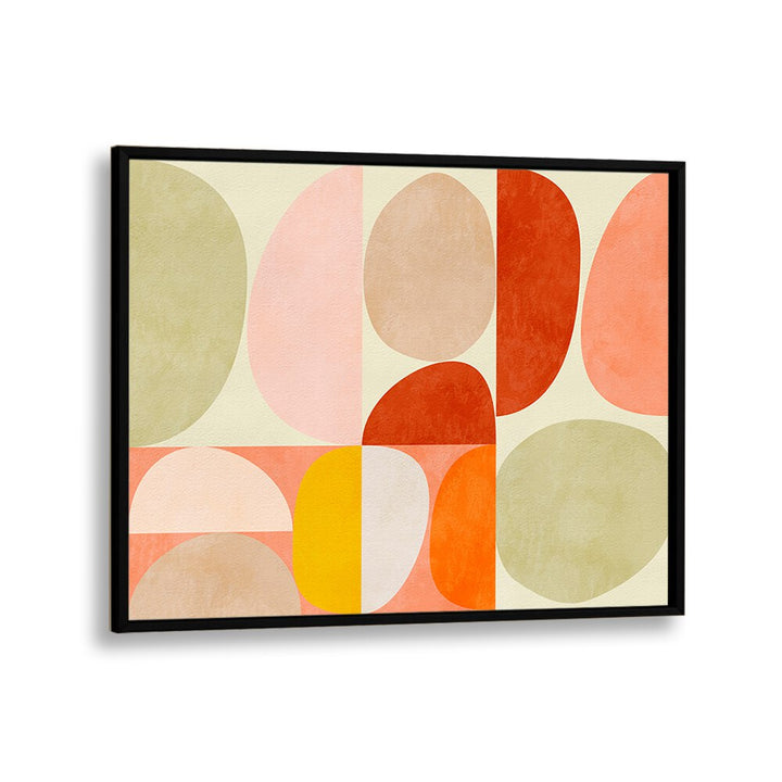 Captivating "Pastel Geometry I, Abstract Paintings" by Ana Rut Bre adds modern elegance to any space.