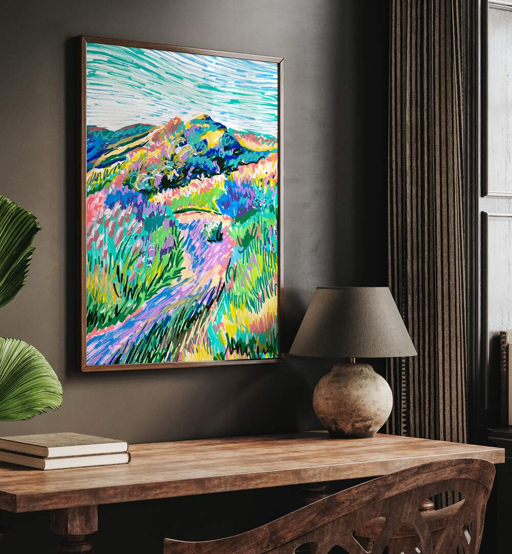 Vibrant PATHWAY, LANDSCAPE PAINTINGS by Key and Sea Creative add color and beauty to any space.