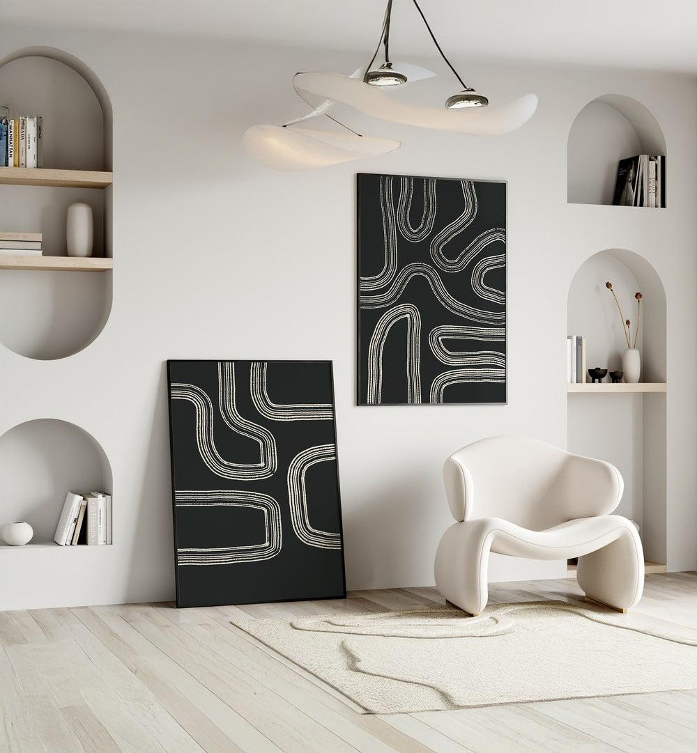 Transform your space with the PATHWAYS SET, SET OF 2 PAINTINGS, adding elegance and tranquility to your decor.