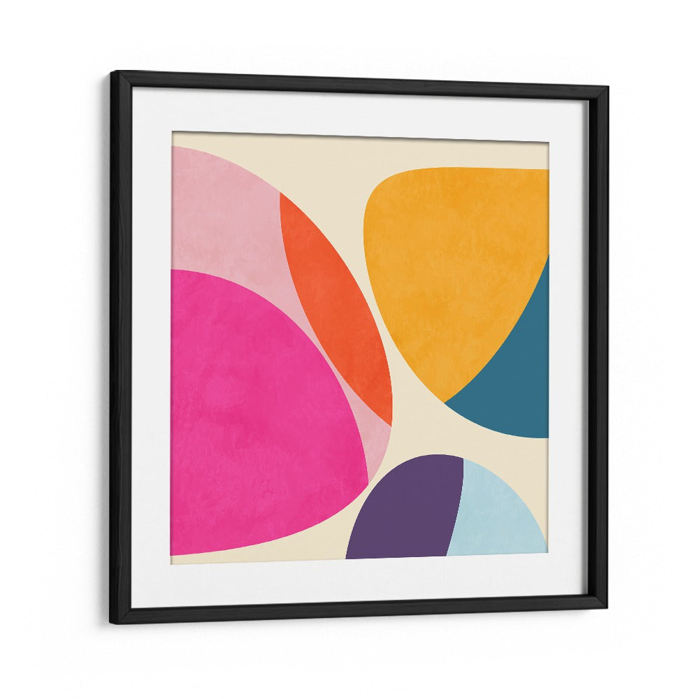 Bright and colorful, PATTERN III MID BUNT III, ABSTRACT PAINTINGS by Ana Rut Bre enhances any space with unique charm.