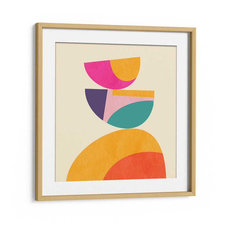 Discover the vibrant PATTERN III MID BUNT IV, ABSTRACT PAINTINGS by Ana Rut Bre, perfect for modern decor.