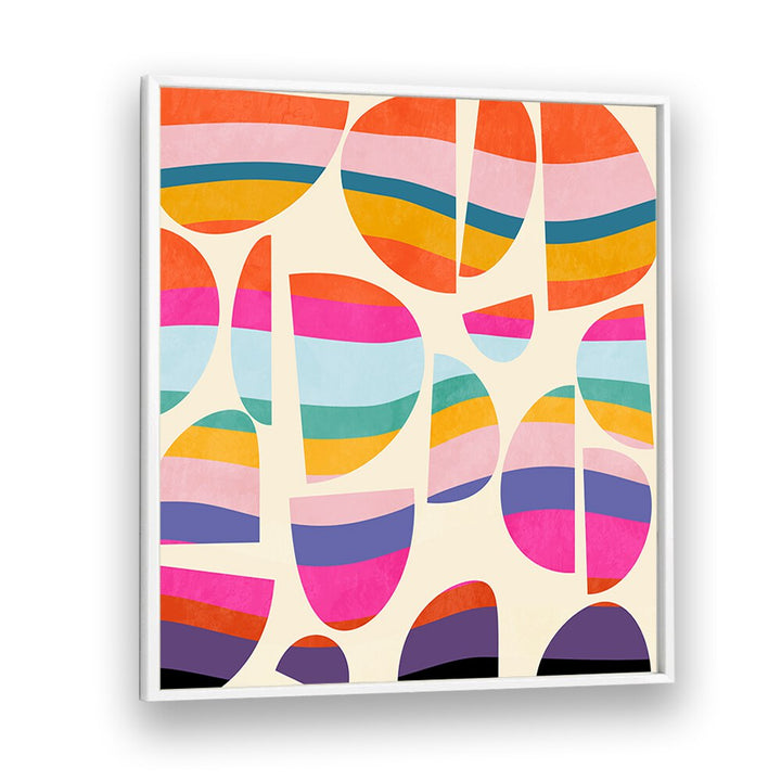 Bright and colorful Pattern III Mid Bunt V Kopie, abstract paintings by Ana Rut Bre, enhance any modern space.