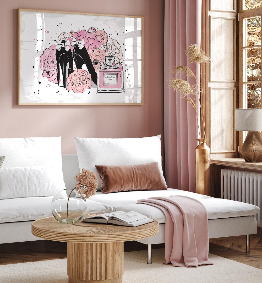 Elevate your decor with PEONY FASHION, FASHION POSTERS by Martina, blending elegance and style for any space.