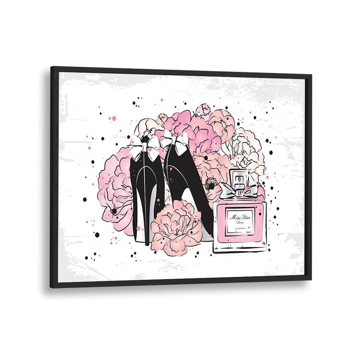 Stylish PEONY FASHION and FASHION POSTERS featuring elegant heels and floral designs to enhance your decor.