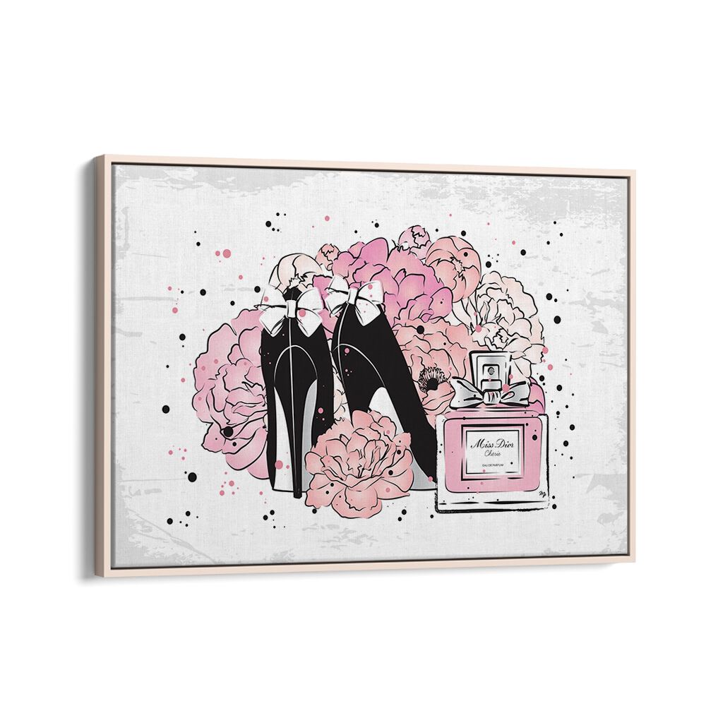 Elegant PEONY FASHION, FASHION POSTERS featuring chic heels and peonies, perfect for stylish home decor by Martina.