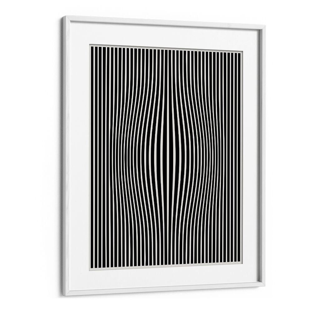 Stylish PERCEPTIVE PHANTASMAGORIA, ABSTRACT PAINTINGS by Preayna in a sleek white frame, perfect for modern decor.
