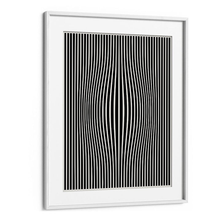 Stylish PERCEPTIVE PHANTASMAGORIA, ABSTRACT PAINTINGS by Preayna in a sleek white frame, perfect for modern decor.
