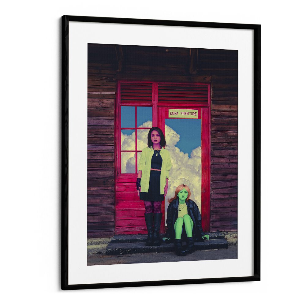 PINK AND GREEN, SURREAL ART PRINTS by Cosmo Zach, featuring vibrant colors and imaginative themes for unique decor.