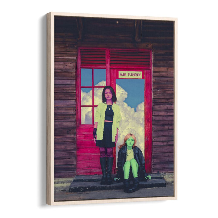 PINK AND GREEN, SURREAL ART PRINTS by Cosmo Zach, featuring vibrant colors and imaginative themes for your space.